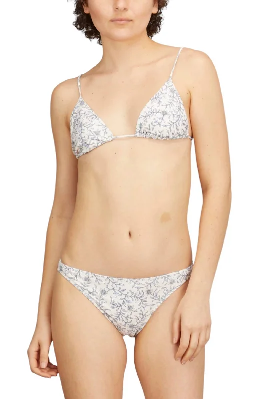 Nala Bikini Bottom In White Blossom