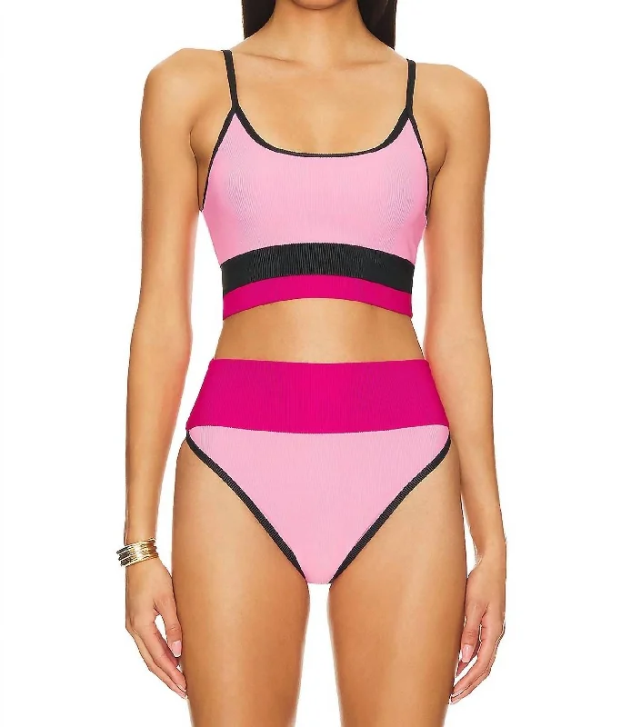 Eva Bikini Top In Amour Colorblock