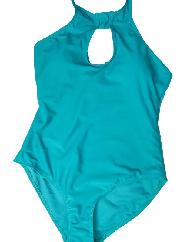 Women's Beach Fun One Piece Swimsuit In Aqua