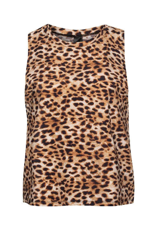 Leopard print tank top