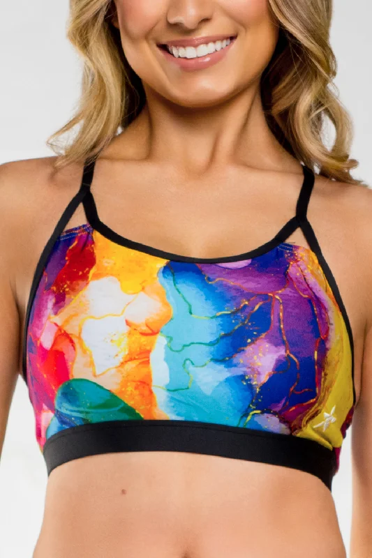 Belle Sports Bra in Color Pop