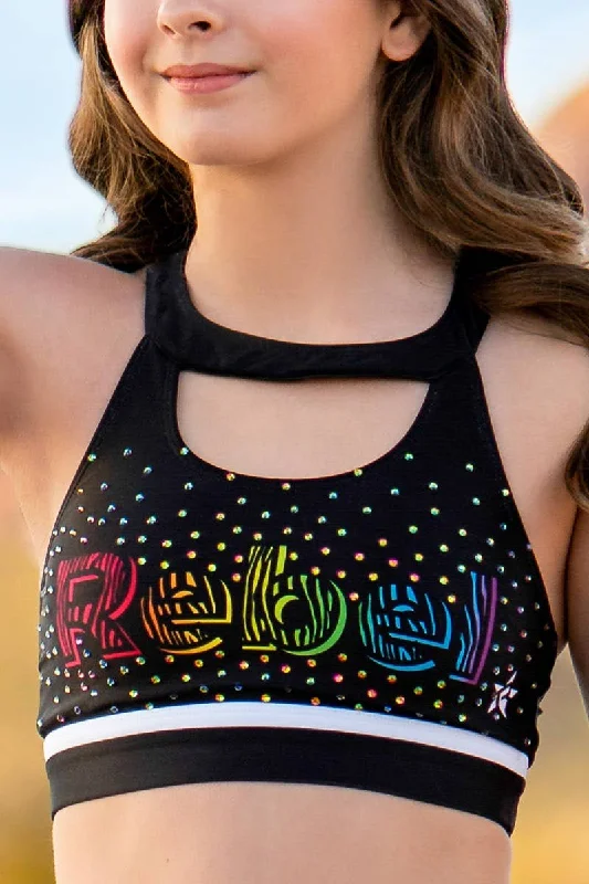 Bridget Sports Bra in Rainbow Vibes