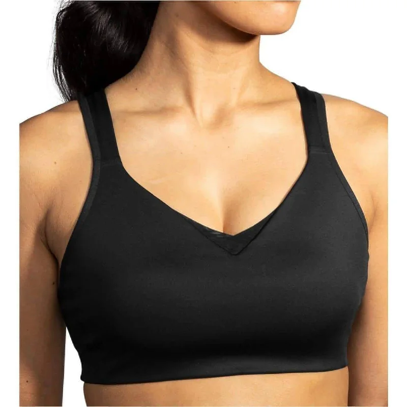 Brooks Drive Convertible Run Womens Sports Bra - Black