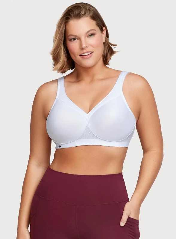 Glamorise: Magic Lift Full Figure Sports Bra White