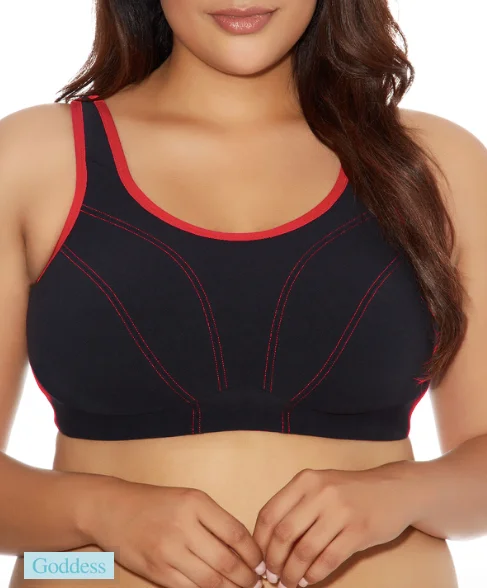 GODDESS GD6910BLK NON WIRE SPORTS BRA