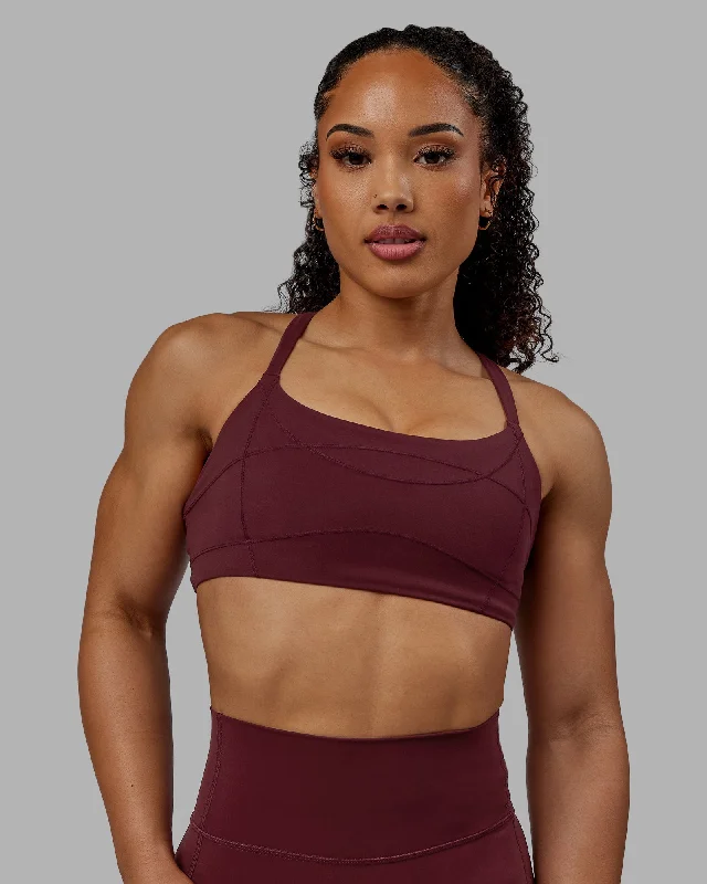 Inertia Sports Bra - Dark Cherry