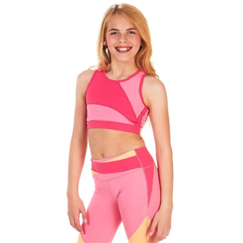 Level Up! Sports Bra - Bright Pink and Pink