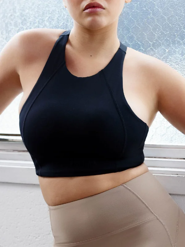 NKD Frame Long Line Sports Bra - Black