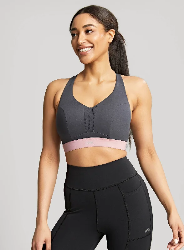 Panache Sport: Endurance Non Padded Wired Sports Bra Charcoal