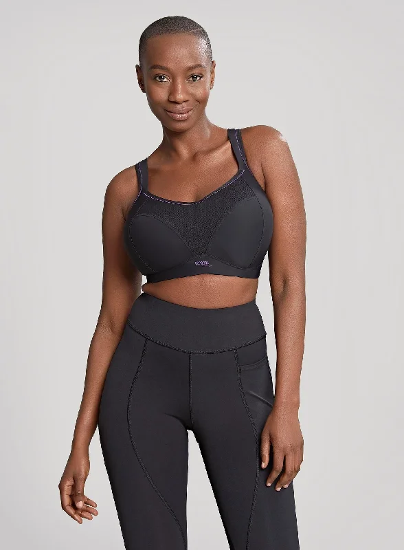 Panache Sport: Moulded Non Wired Sports Bra Black