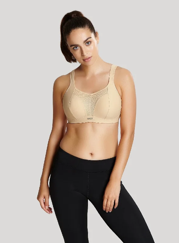 Panache Sport: Moulded Non Wired Sports Bra Latte