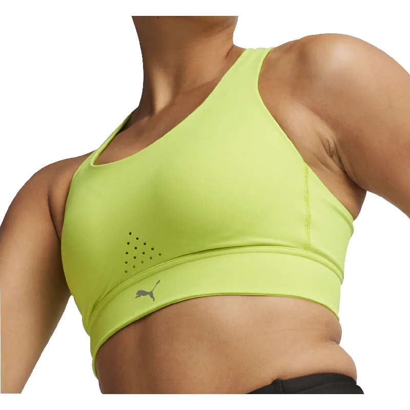 Puma PWRbreathe Womens Running Sports Bra - Green