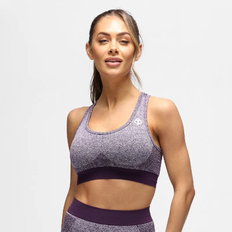 Purple Seamless Bra