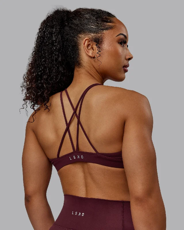 Pursue Sports Bra - Dark Cherry