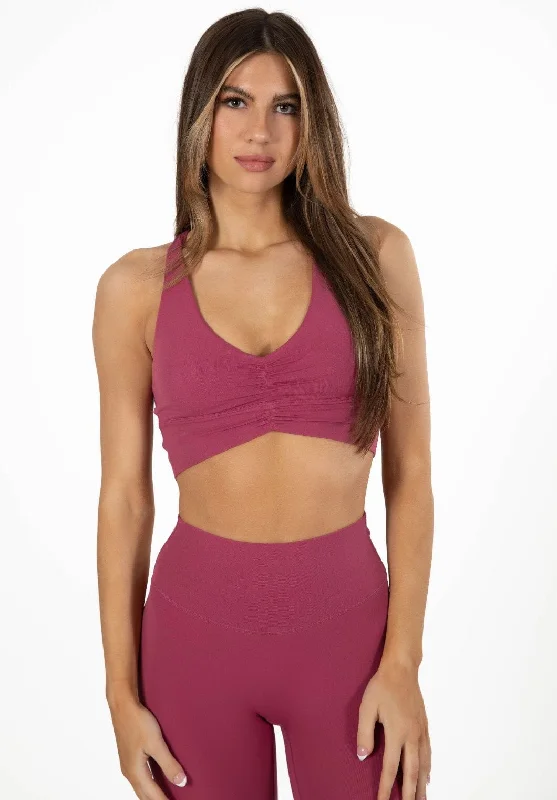 Reluna Ruched Bra Raspberry