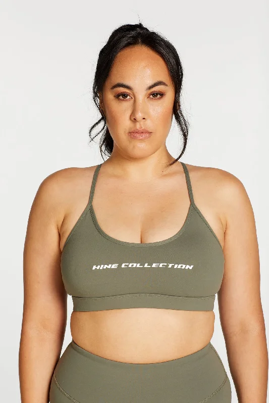 THIN RACER BRA SAGE