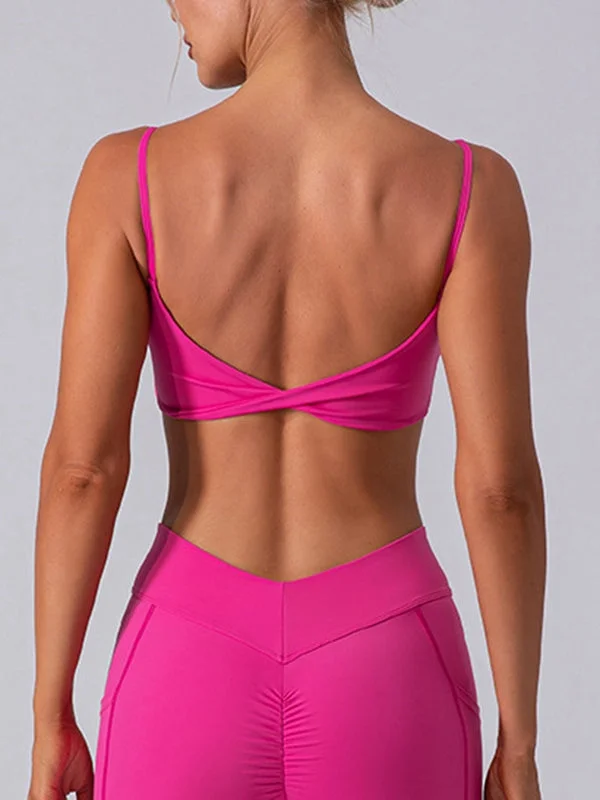 ZASUWA Female Twist Back Sports Bras