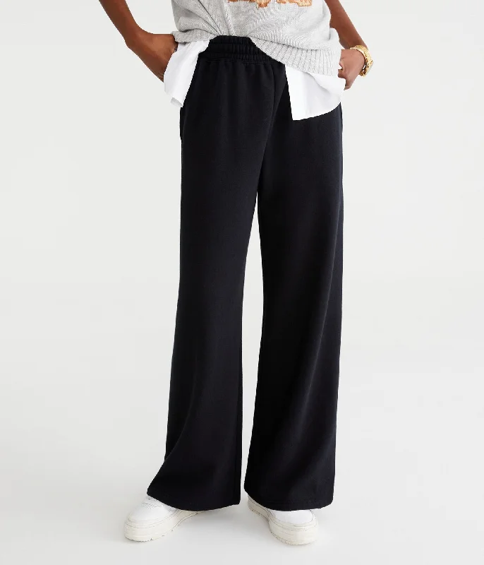 Aeropostale Mid-Rise Wide Leg Sweatpants