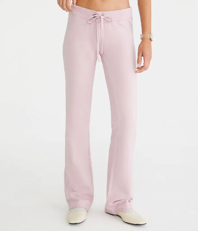 Aeropostale Solid Fit & Flare Sweatpants