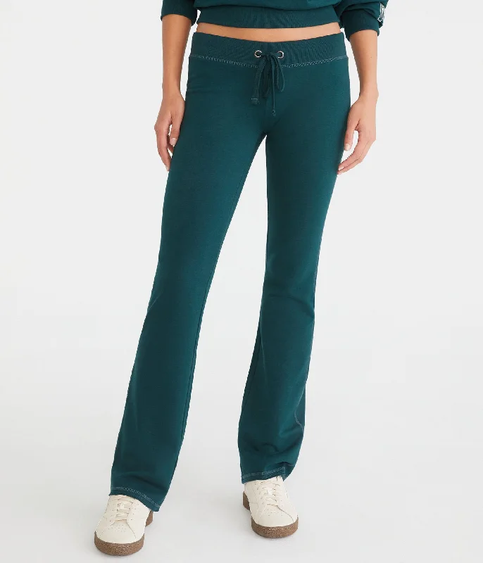 Aeropostale Solid Fit & Flare Sweatpants