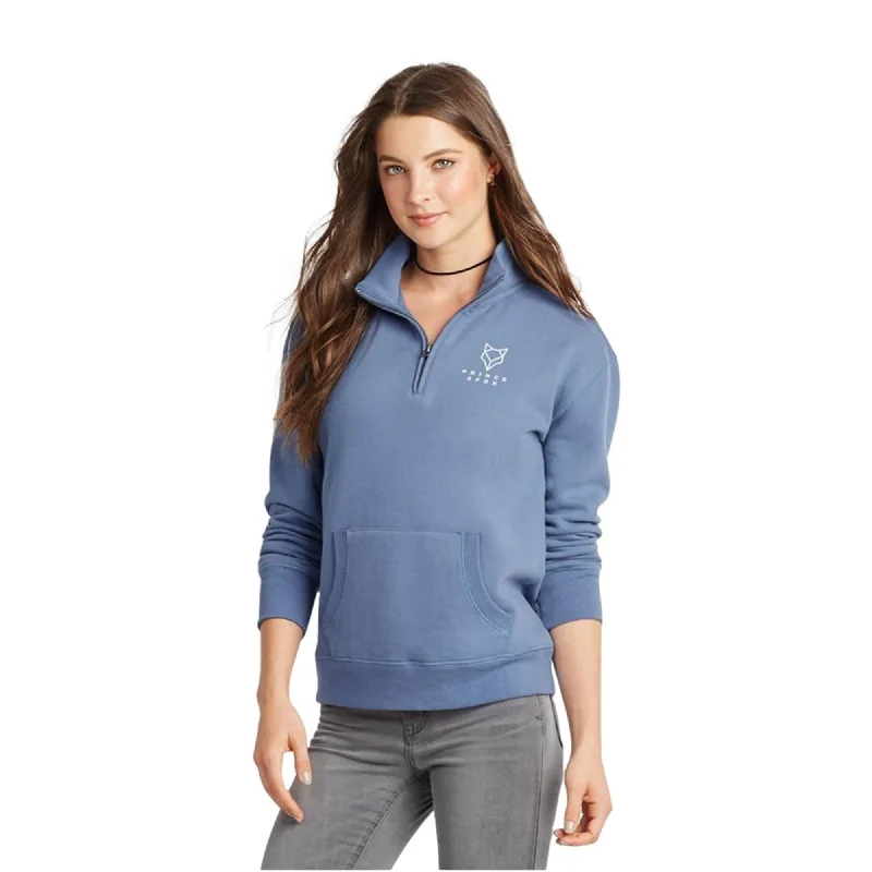 Aeropostale Womens Logo 1/4 Zip Sweatshirt