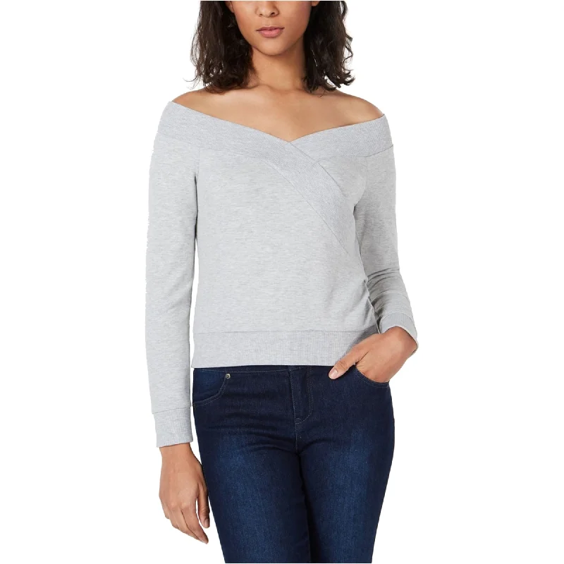 Bar Iii Womens Off The Shoulder Sweatshirt