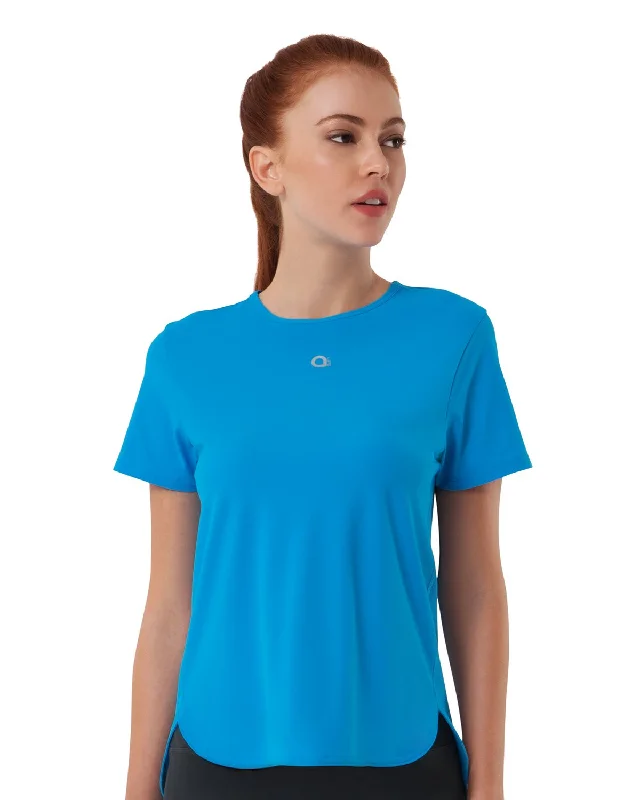 Smooth and Seamless Fitness T-shirt - Diva Blue