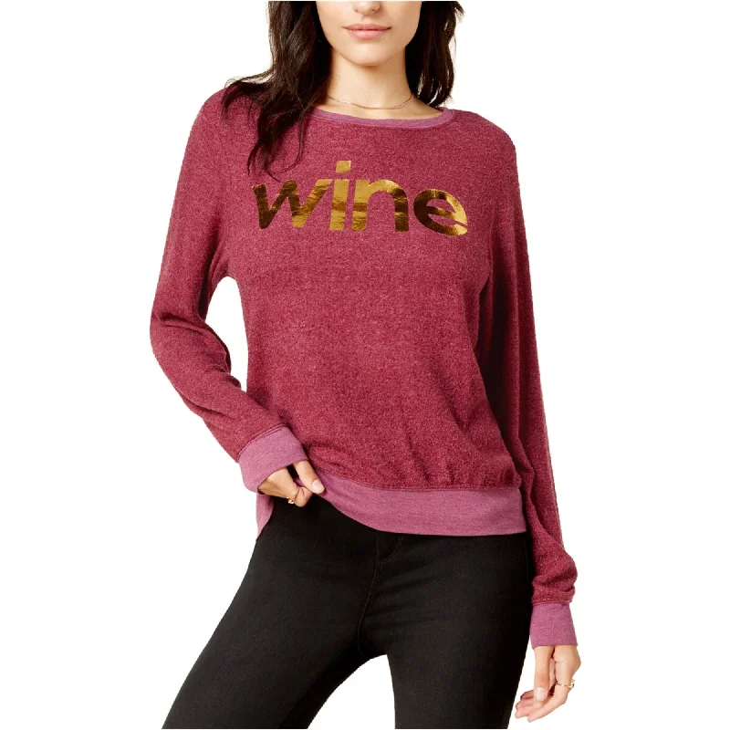 Dream Scene Womens Wine Sweatshirt, Red, X-Small