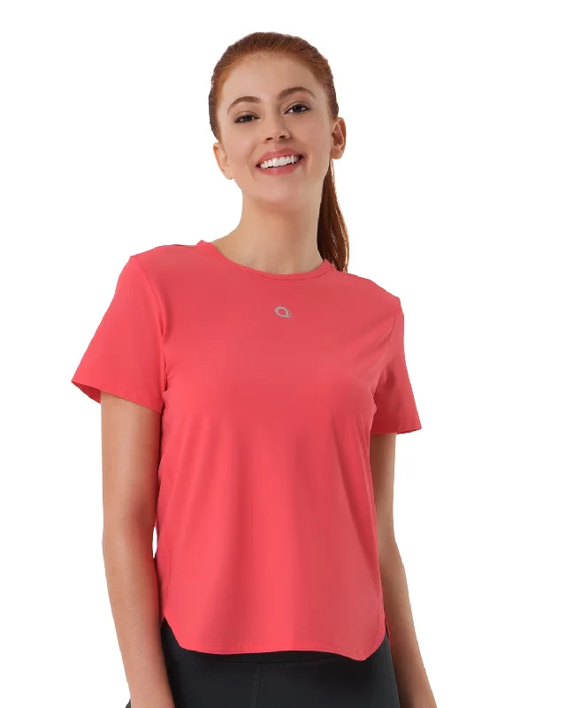 Smooth and Seamless Fitness T-shirt - Flamingo Pink