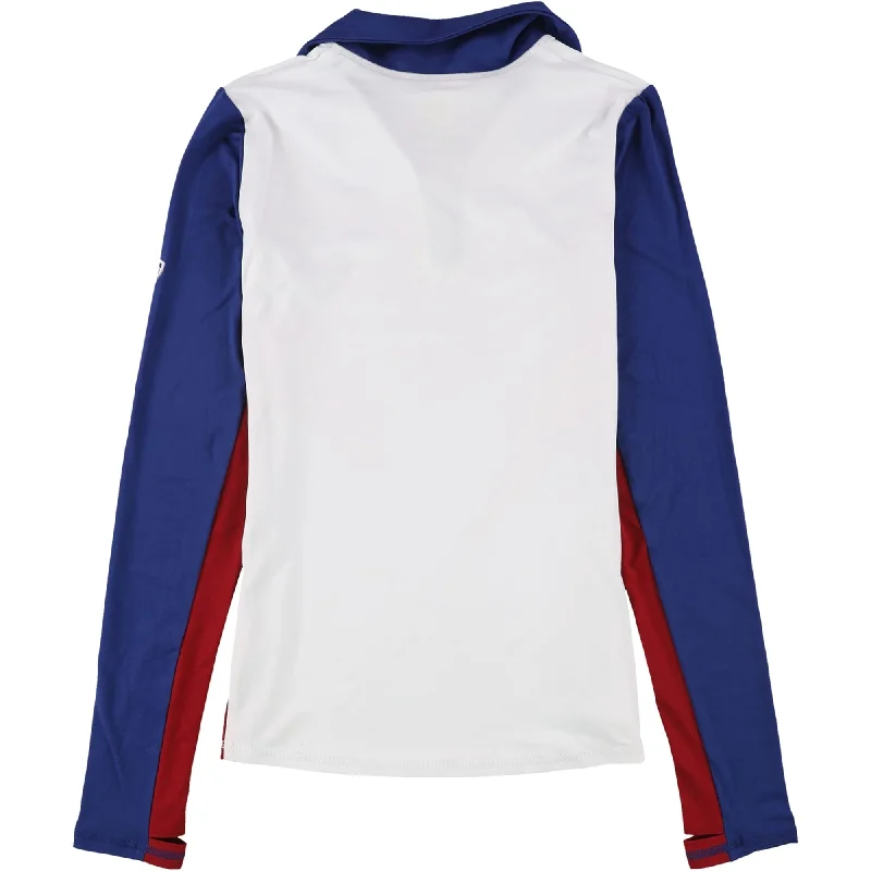 G-III Sports Womens Chicago Cubs Track Jacket Sweatshirt, White, Small