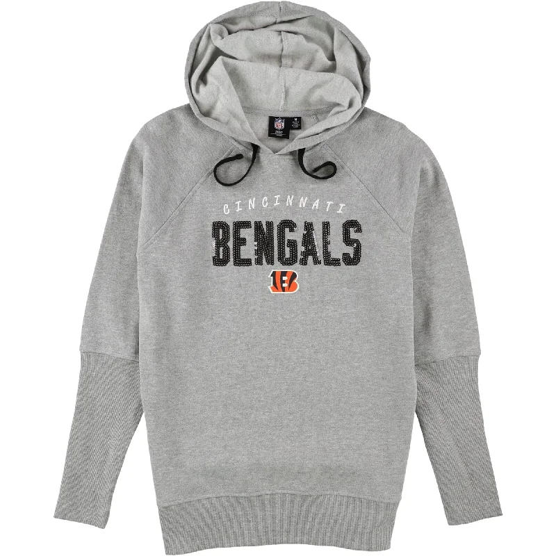 G-III Sports Womens Cincinnati Bengals Hoodie Sweatshirt, Grey, Medium