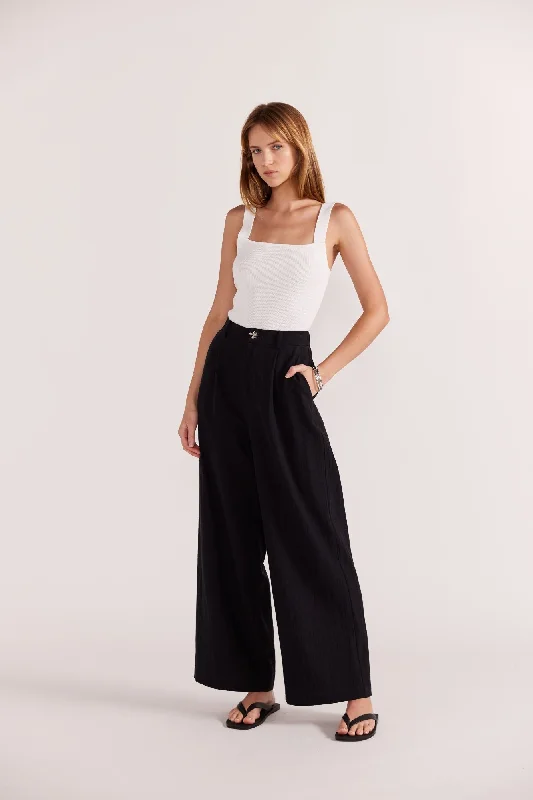 Harper Wide Leg Pants | Black