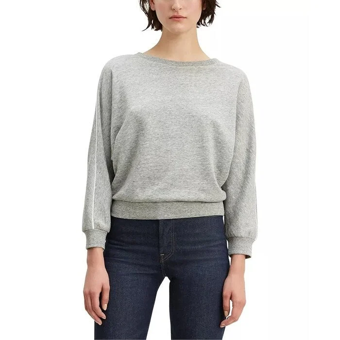 Levi's Women's Natalie Crewneck Sweatshirt Gray Size Small