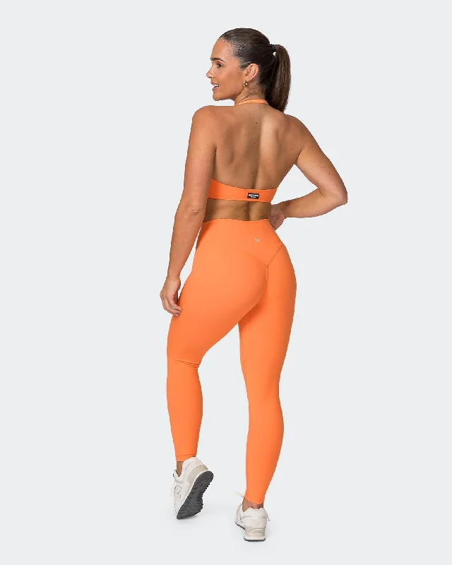 Liberty Zero Rise Ankle Length Leggings - Papaya