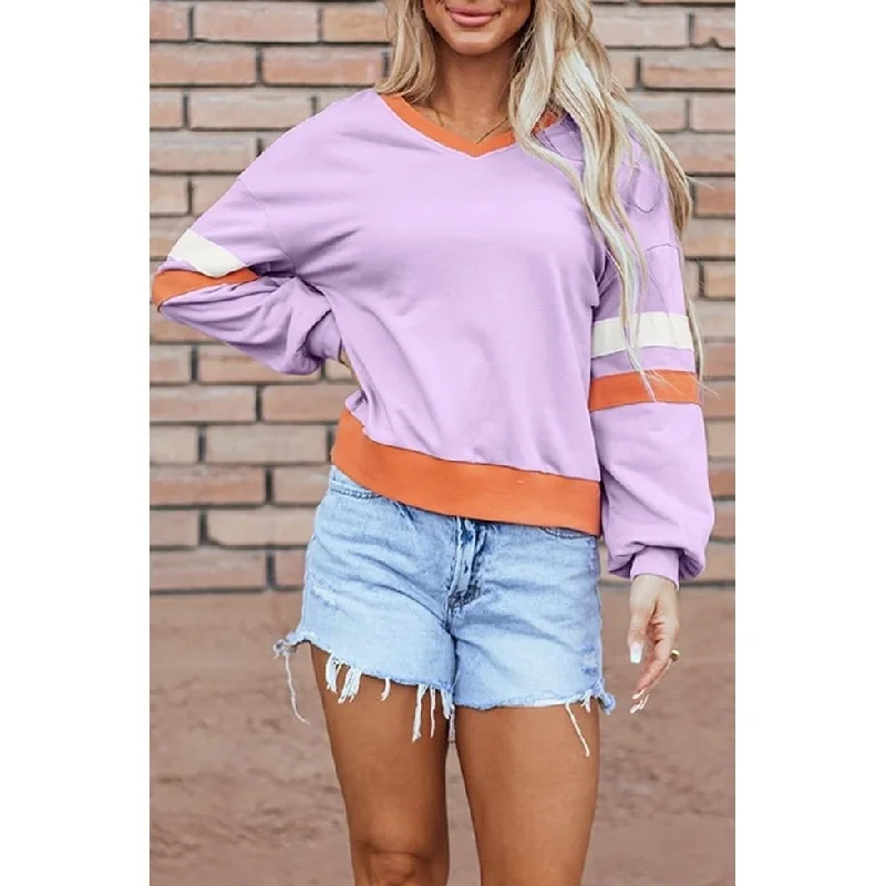 Mazie V Neck Sweatshirt