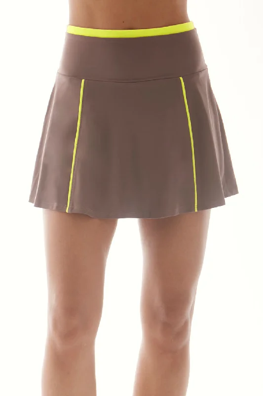 Parker Piped Court Skirt W/ Pocket Shorts