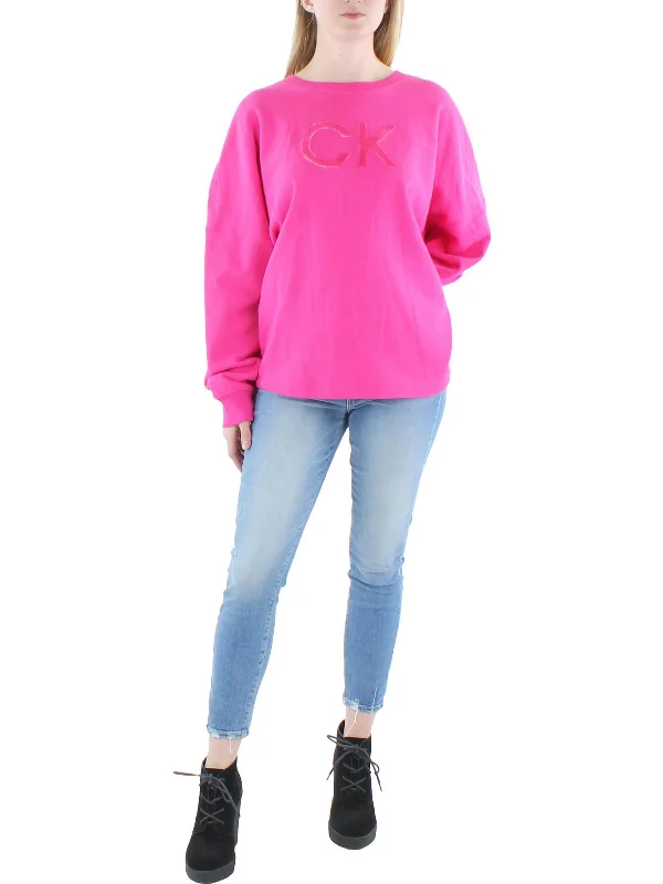 Plus Womens Crewneck Fitness Sweatshirt