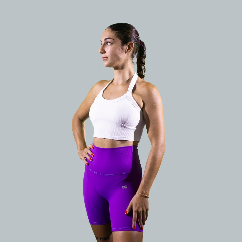 Pow Bike Shorts (Purple)