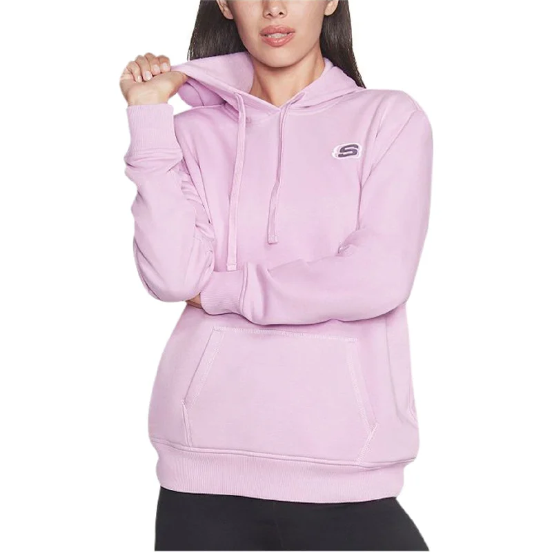 Skechers Womens Heritage Hoodie Sweatshirt, Purple, Medium