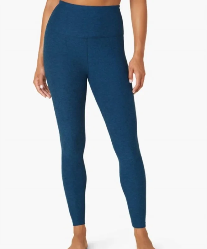 Spacedye High Waist Legging In Celestial Blue Heather