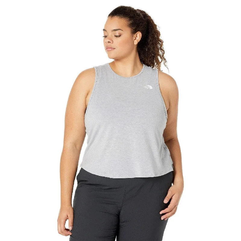 The North Face Women's Wander Cross Back Tank Gray Size 1X