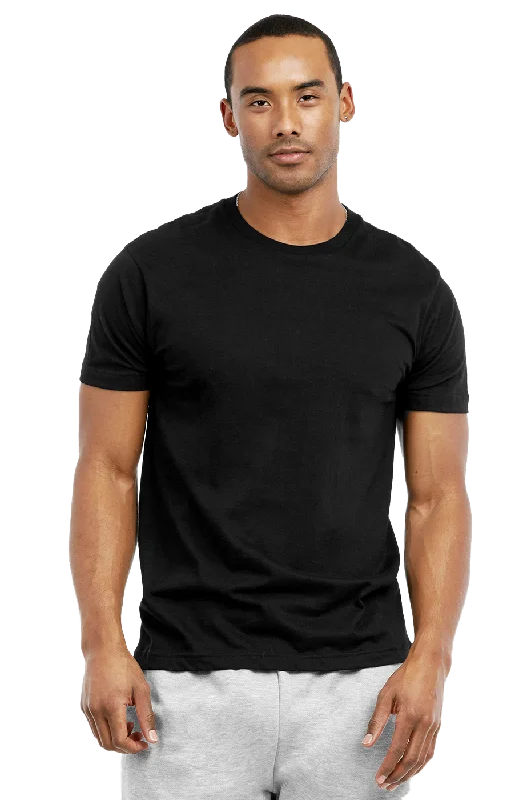 KNOCKER MEN'S CREW NECK T-SHIRT (TR700_BLACK)