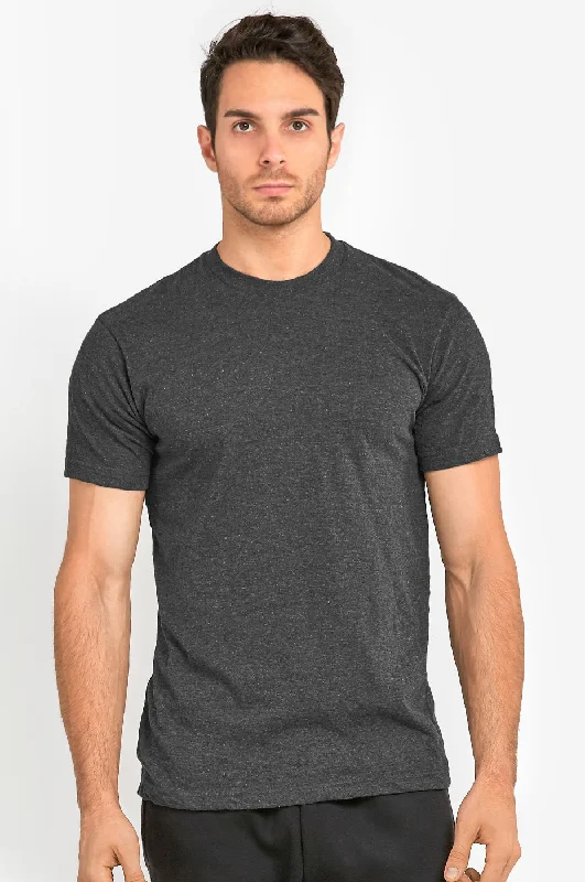 KNOCKER MEN'S HEAVY CREW NECK T-SHIRT (TR800_CH/GR)