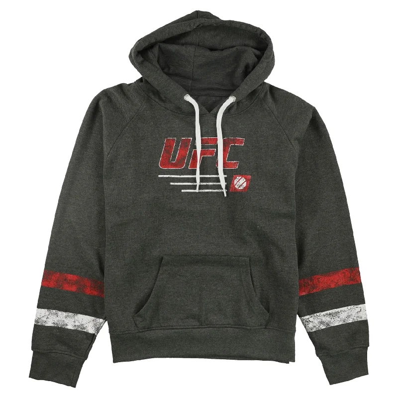 Ufc Womens Striped Pullover Hoodie Sweatshirt