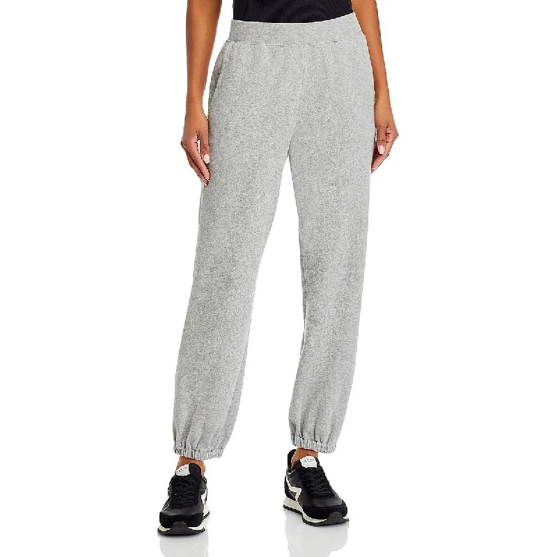 Womens Elastic Waist Elastic Bottoms Sweatpants