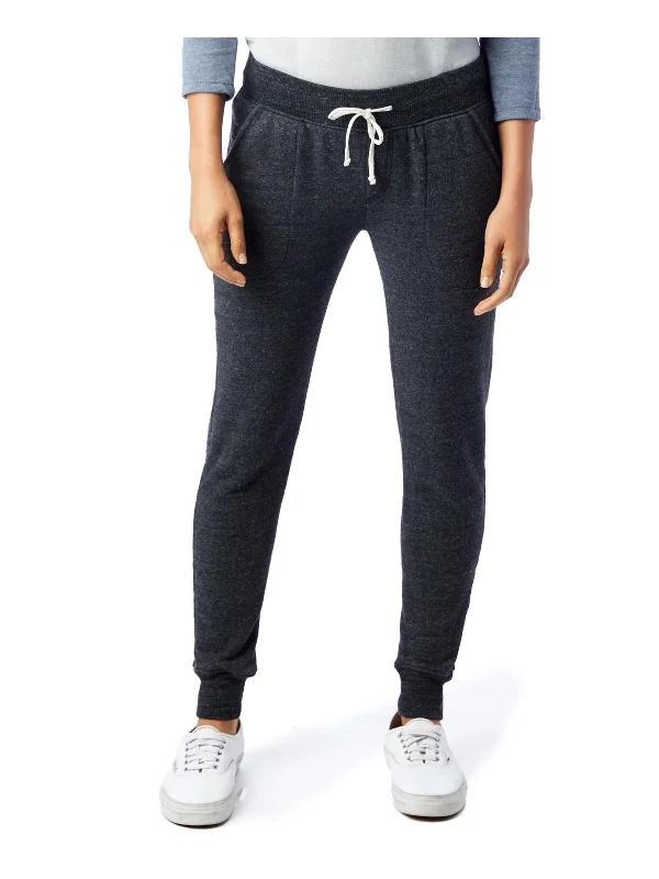 Womens Fleece Lined Heathered Sweatpants