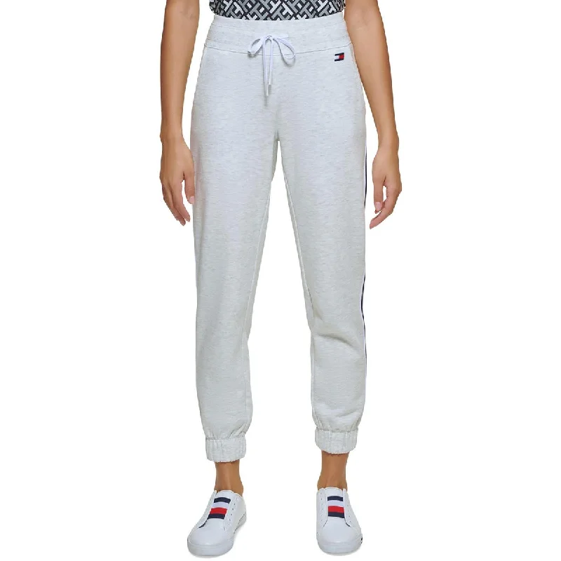 Womens High Rise Side Stripe Jogger Pants